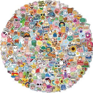 Sticker 300 PCS Water Bottle Vinyl Vsco Waterproof Stickers for Kids Teens